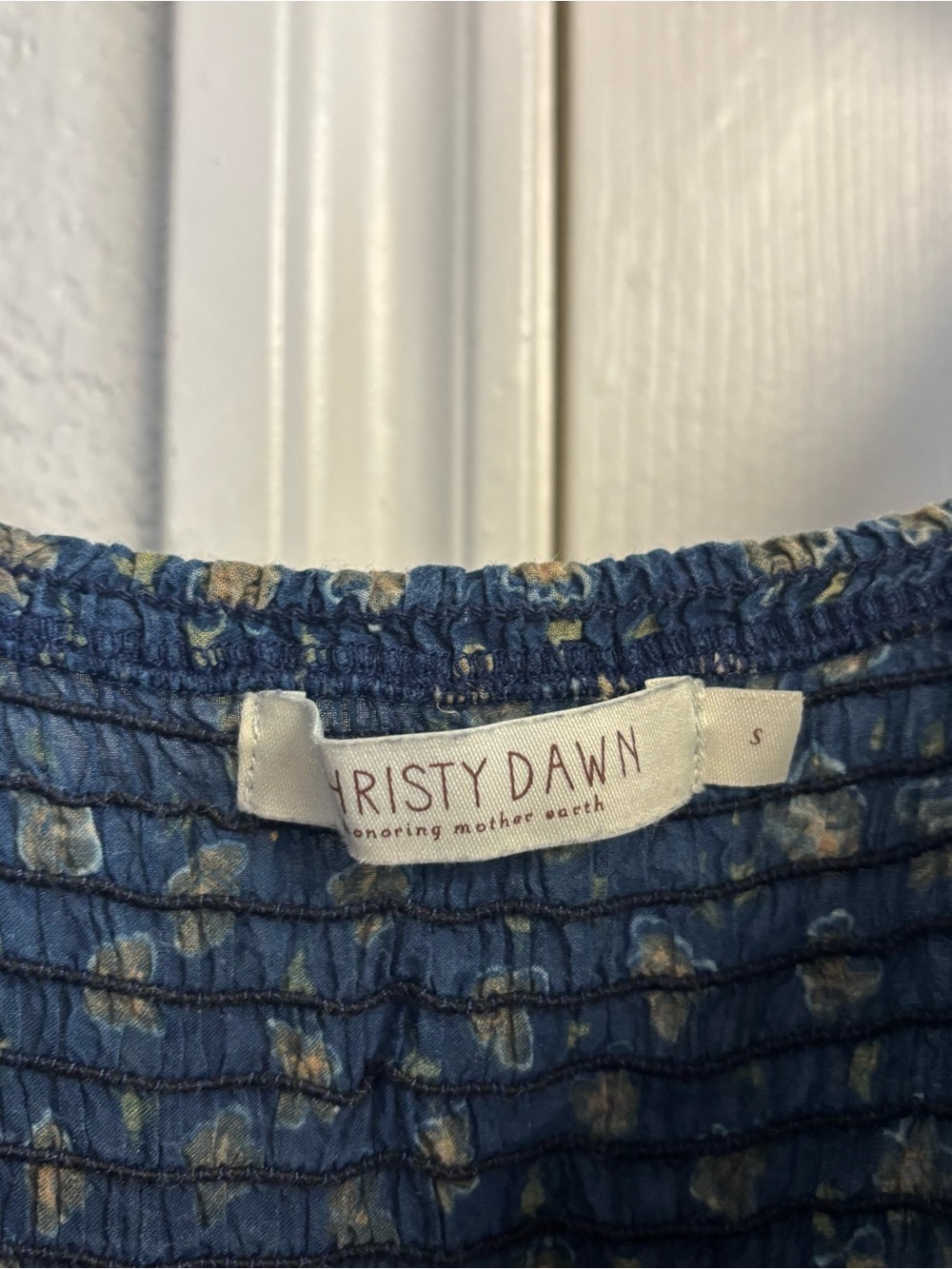 Christy Dawn Katrina Dress in Navy Poppy Size S - Picture 4 of 6